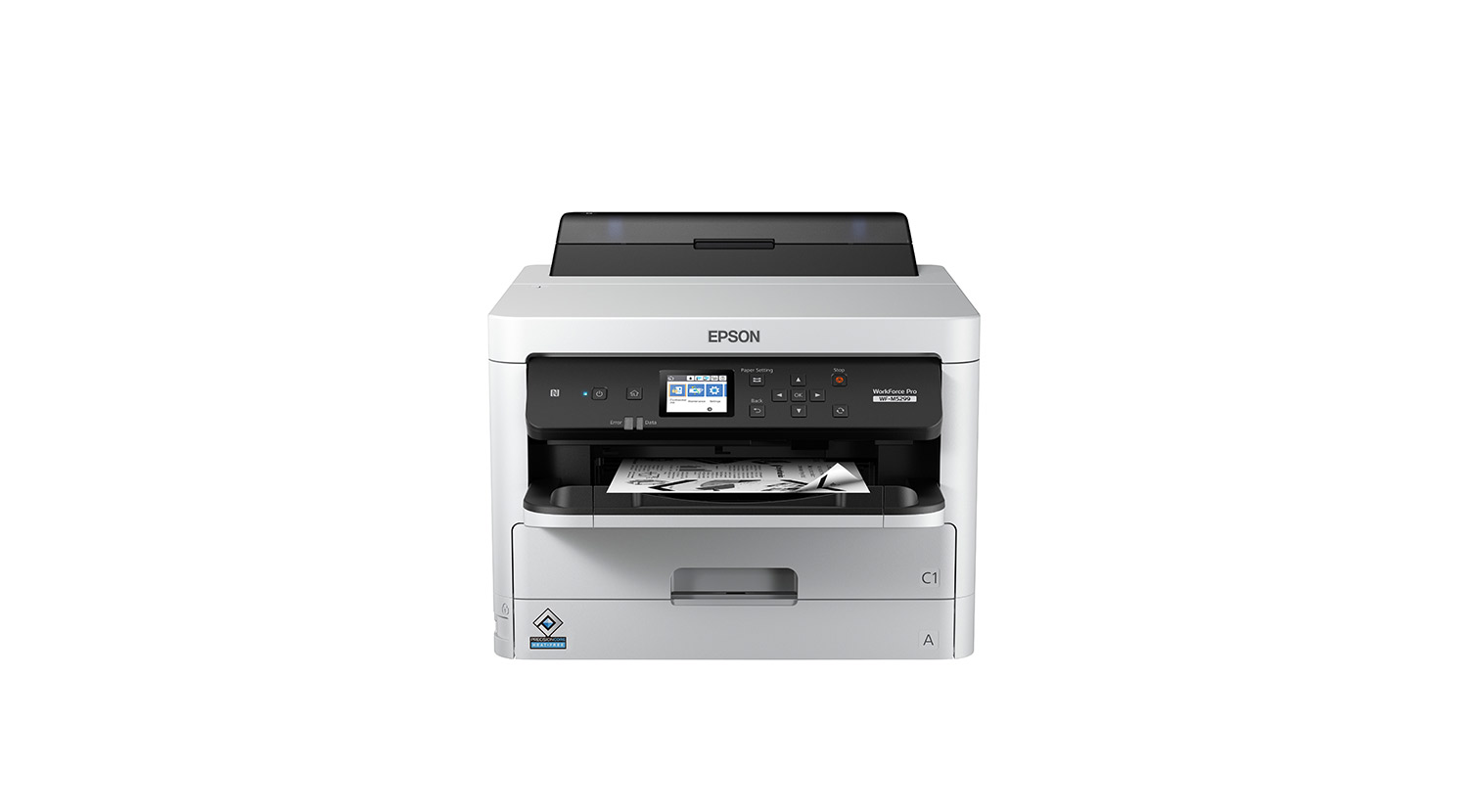 Epson WorkForce pro WF-M5299, monochrome, single-function printer, designed to thrive in busy workgroups