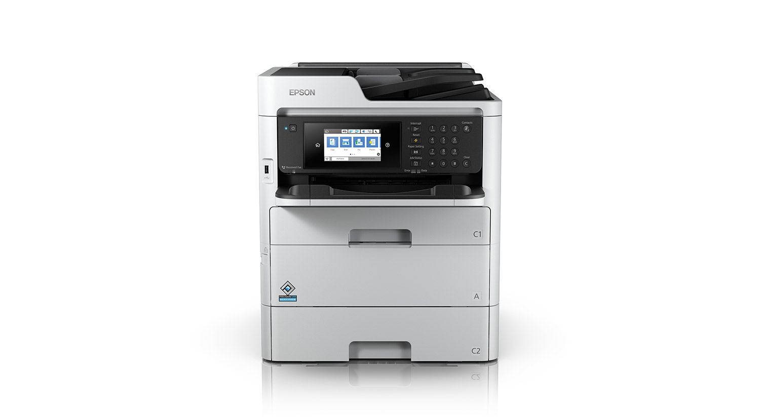 Epson WorkForce pro WF-C579R, color, multi-function printer, an excellent option for shared printing on a network, while the open platform allows for seamless integration with enterprise applications