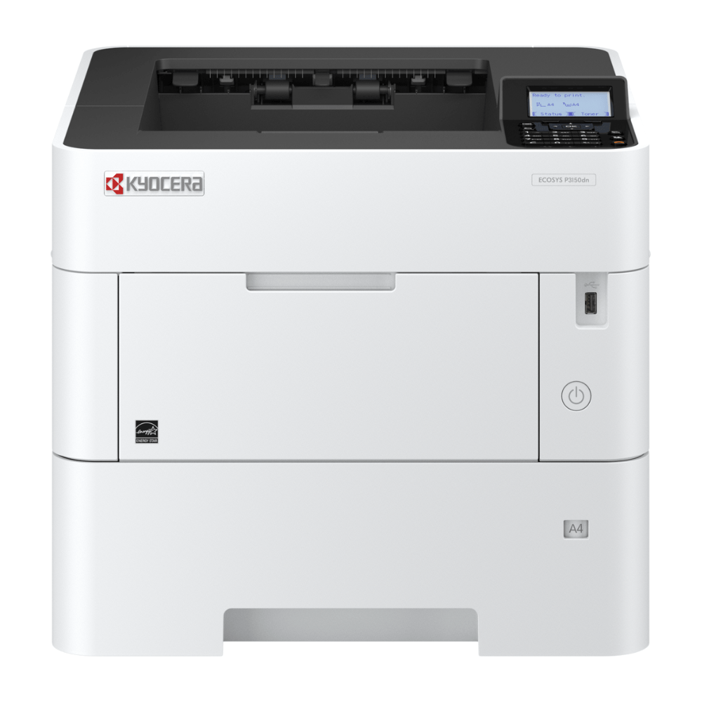 Kyocera ECO-SYS p3150, A4, black and white, single-function printer, ideal for businesses that demand exceptional performance, reliability and versatility