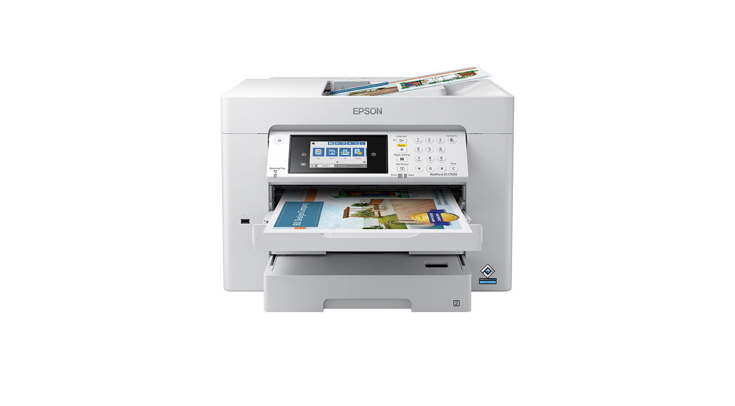 Epson WorkForce EC-C7000, color, multi-function printer, constructed to meet the needs of businesses