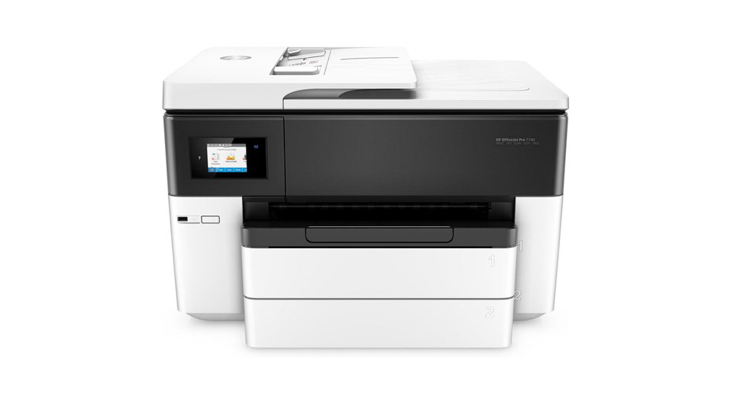 HP OfficeJet Pro 7740 All-in-one, A3, color, multi-function printer, equipped with fast print speeds and an auto document feeder to help ease your day