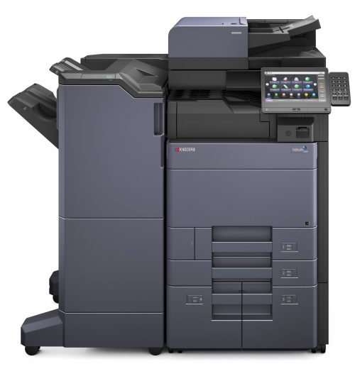 Kyocera TASKalfa 6003, A3, monochrome multi-function printer, with heavy workloads being dealt with easily, thanks to flexible, high-capacity finishing options and a high paper capacity