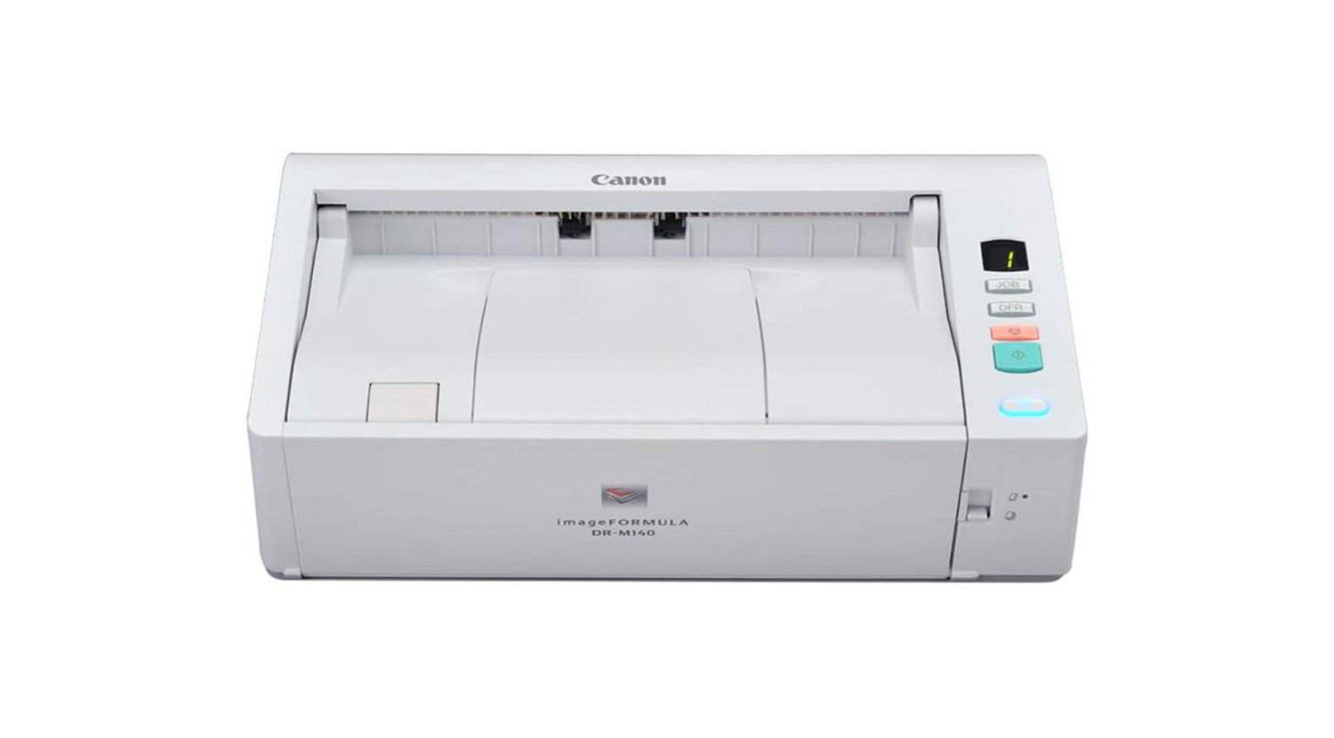 Canon image-Formula DR-M140, color document scanner, that is a performance driven device making it a superb option for legal, medical, government and financial employees
